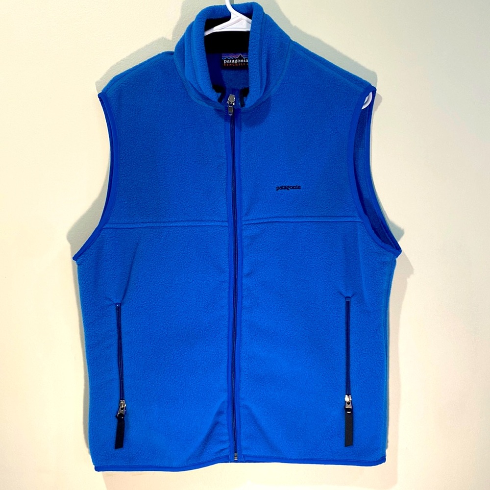 Mens Blue Patagonia Synchilla Vest